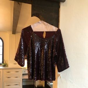 Fun sequin top NEVER WORN